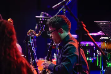 Yoshiaki Onishi (clarinet) — photo © 2022 by Chiwi Giambirtone
